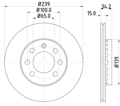 Compra Hoy Disco de freno HELLA 8DD 355 107-581